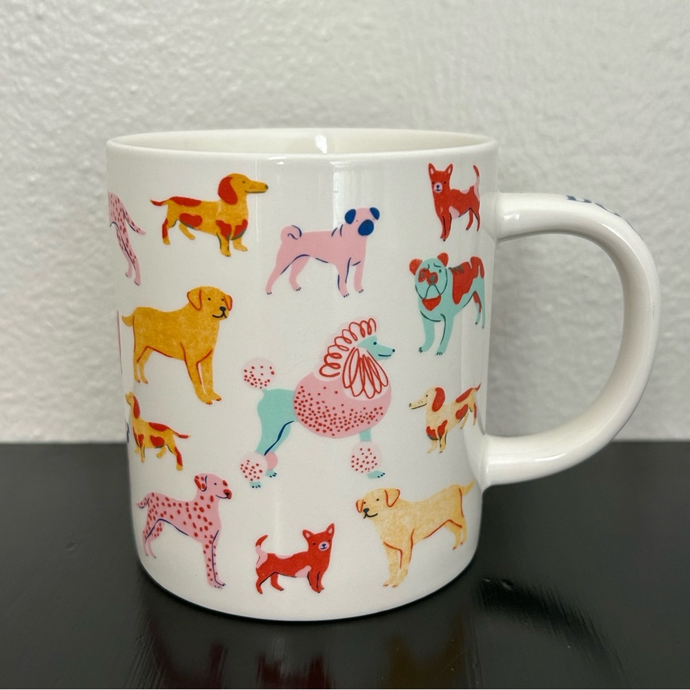 Parker Lane DOG PERSON Coffee Mug Stoneware Tea Cup 16 Oz  Colorful Dogs Mug